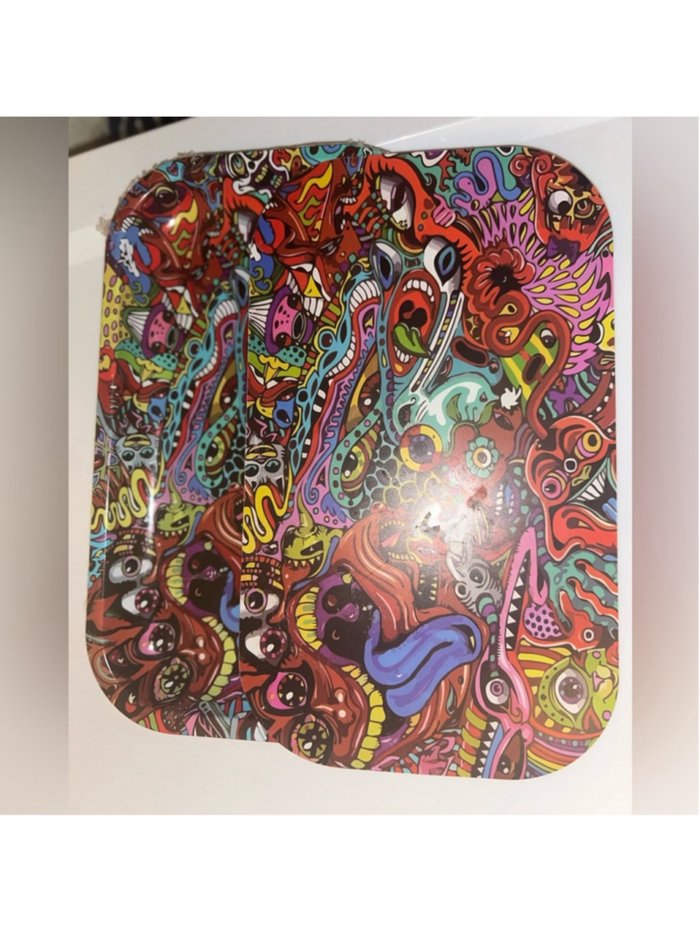 Psychedelic Rolling Tray with Soft Magnetic Lid - Picture 8 of 9